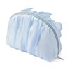 Francfranc Organza Flower Pouch S Light Blue Cosmetic Pouch Makeup Storage with Inner Pocket