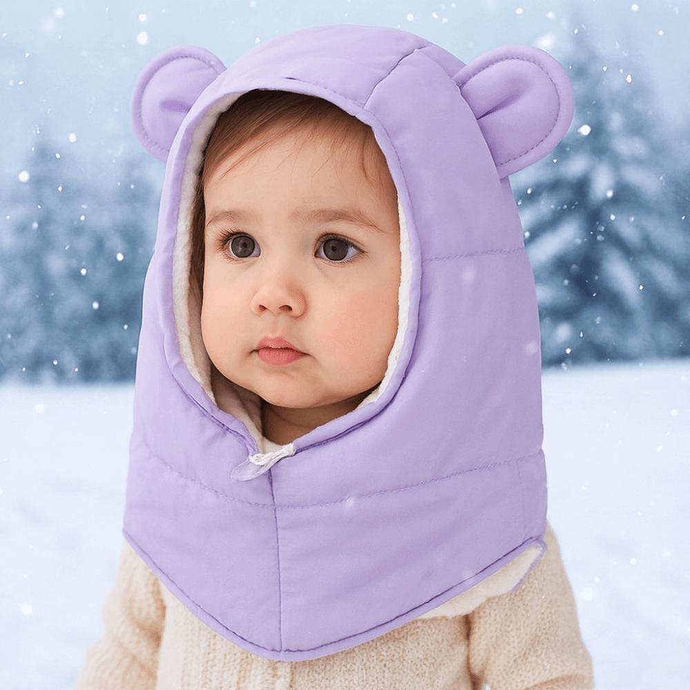 Keep Warm Balaclava Hat Solid Color Ski Mask Hat Simple Winter Ear Protection Cap Sports