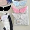1-10 Pair Of Plush Angel Wings Brooch Bag Decoration Badge Y2K Style Gothic Lolita Plush Angel Wing Fluffy Brooch Decoration