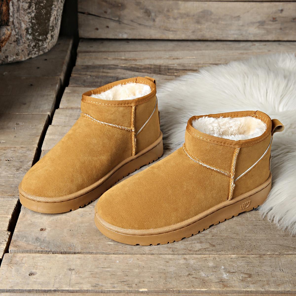 

Новые зимние сапоги женские новые зимние бархатные теплые короткие сапоги с защитой от проникновения воды на толстой подошве хлопковые туфли 41 шоколадный