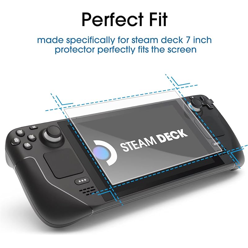 

Careflection Premium Edge To Edge Tempered Glass Screen Guard Protector For Steam Deck Oled 0 білий