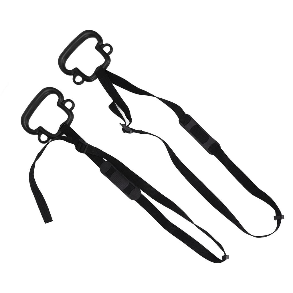 2Pcs Kids Gymnastic Rings Monkey Shape Load Bearing 150KG Ergonomic Portable Outdoor Pull Up Ring with Adjustable