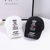 Korean version of vintage style embroidered letter holes baseball cap suitable for men and women daily leisure sports hat