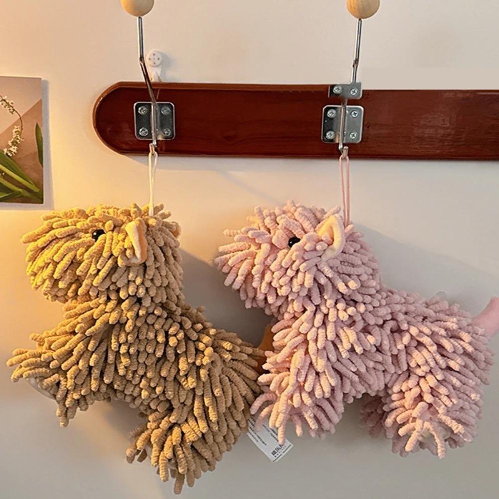 Multifunctional Chenille Hand-Wiping Doll Animal Shape Plush Toy Funny Hand-Wiping Towel  Bathroom