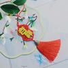 Wooden Tassel Keychain Ornament for Spring Festival - Car Hanging Decoration for Wealth & Prosperity