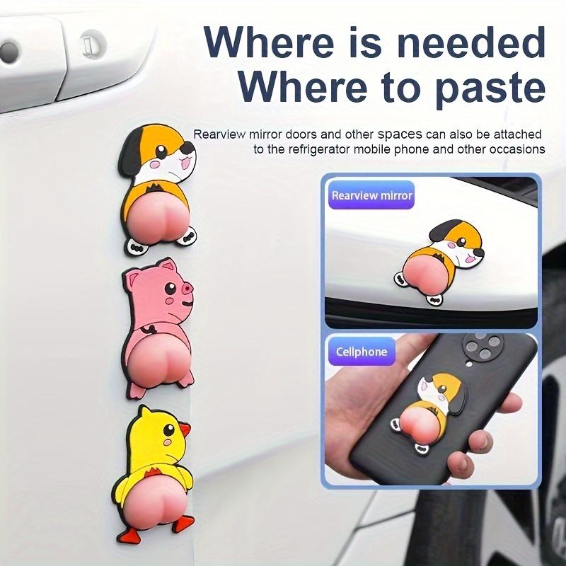 

2pcs Dog Design Anti-collision Car Stickers, Good Decoration For Your Car
