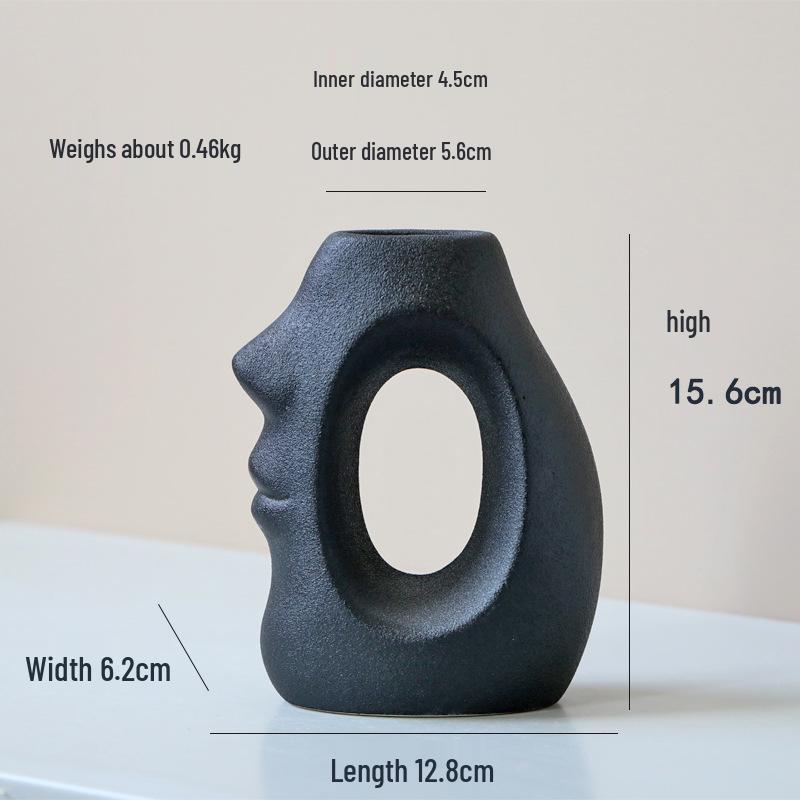 European Ceramic Vase for Home Décor: Ideal for Living Rooms, TV Cabinets, and Wine Cabinets - Perfect for Dried or Hydroponic Flowers