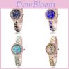 Fashion Womens Round Quartz Watch With World Time Display For Casual Wear