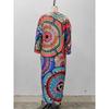 Γυναικείο Φθινοπωρινό και Χειμωνιάτικο Loose Print Casual μάλλινο παλτό