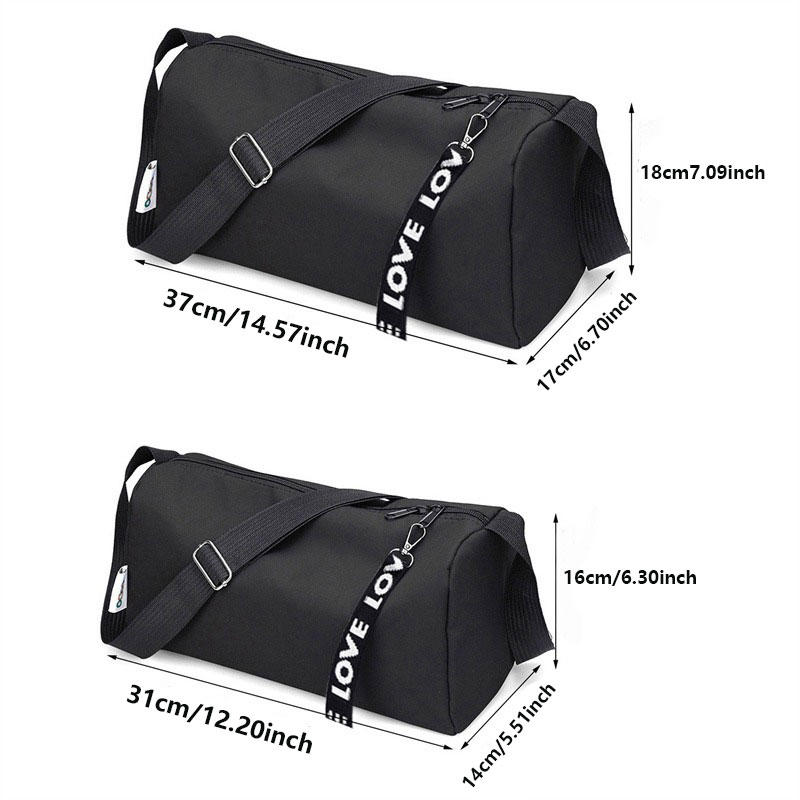 Unisex Large Capacity Travel Duffel Bag Foldable Fitness Gym Shoulder Crossbody Bag Casual Sports Training Bag