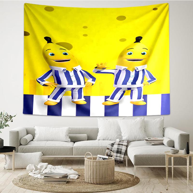 Bananas In Pyjamas Classic Tapestry Room Decoration Wall Hanging for Living Room Bedroom, dormitory, Birthday and Christmas gifts