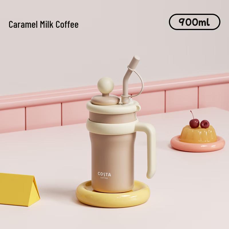 

COSTA 900ml Stainless Steel Insulated Straw Tumbler