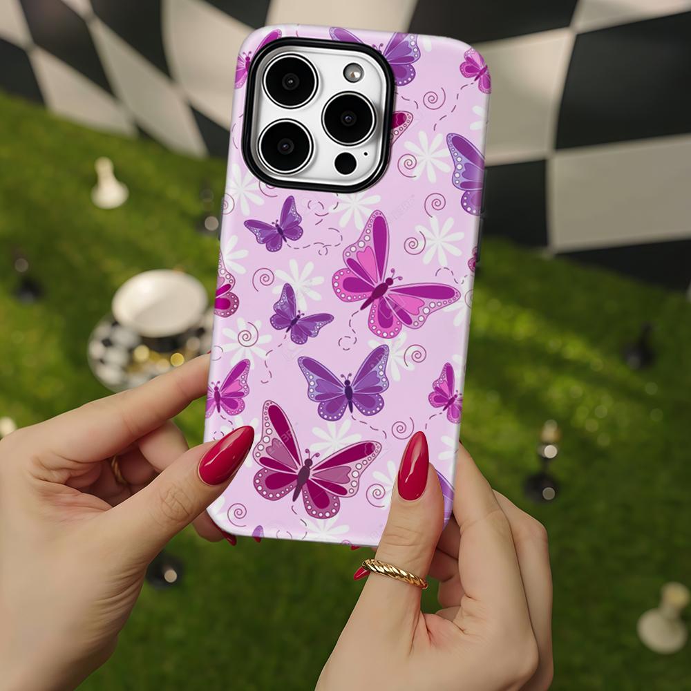 Lavender Wings Phone Case for IPhone 17 16 15 14 13 Pro Max Plus for Magnetic Single Double-layer Tough Case