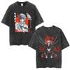 Dachshund Dog Graphic Washed T Shirt Women Cartoon Puppy Print Tee Vintage Harajuku Streetwear Casual Short Sleeve Unisex Tops