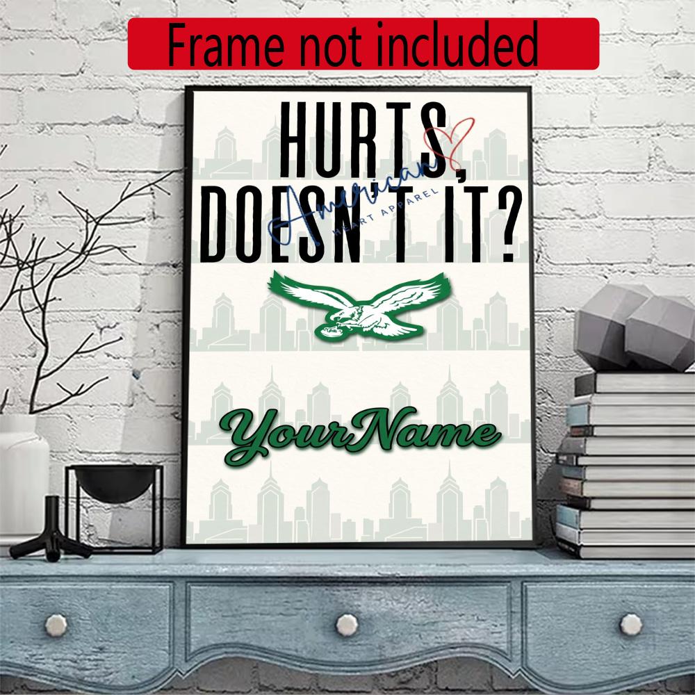 Philadelphia Eagles Customize Your Name Diamond Painting Round Diamond Diy Frameless Holiday Artwork Suitable For Home Office Wall Decoration