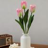 Artificial Tulip Flower Realistic Tulip Bouquet Faux Silk Flower Arrangement for Home Office Wedding Party Mother's Day
