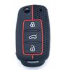 4 Button Silicone Car Key Case Cover Remote Key Fob For Volkswagen Vw Bettle Cc Eos Golf Jetta Passat Tiguan Touareg Seat Skoda