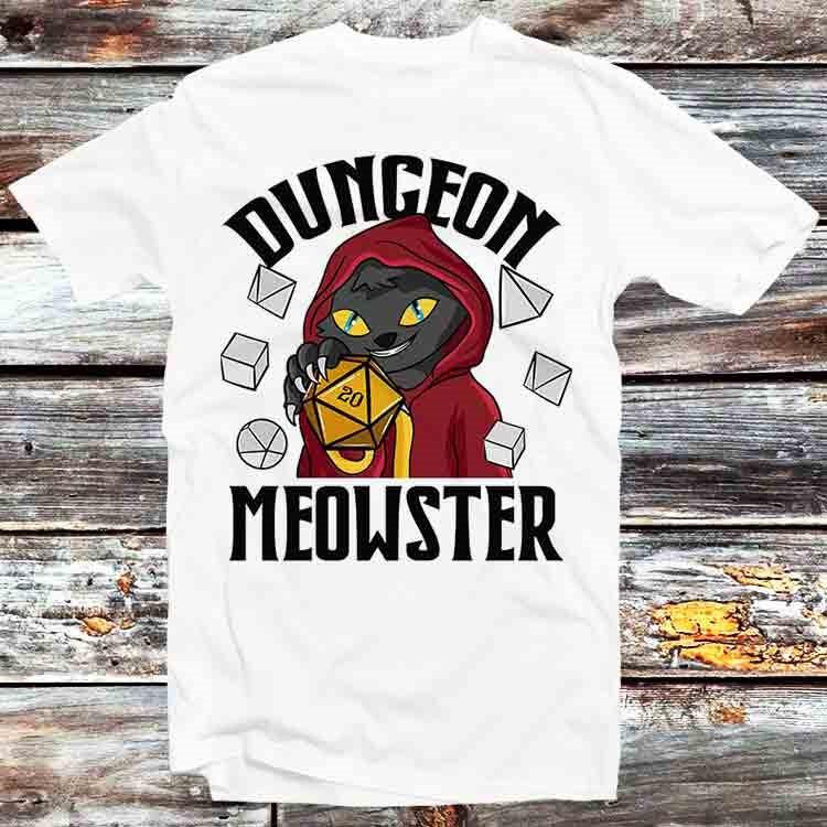 

Полагаю, я умру Подземелье Мяустер Монстр Кот D&D RPG Футболка B1028 M