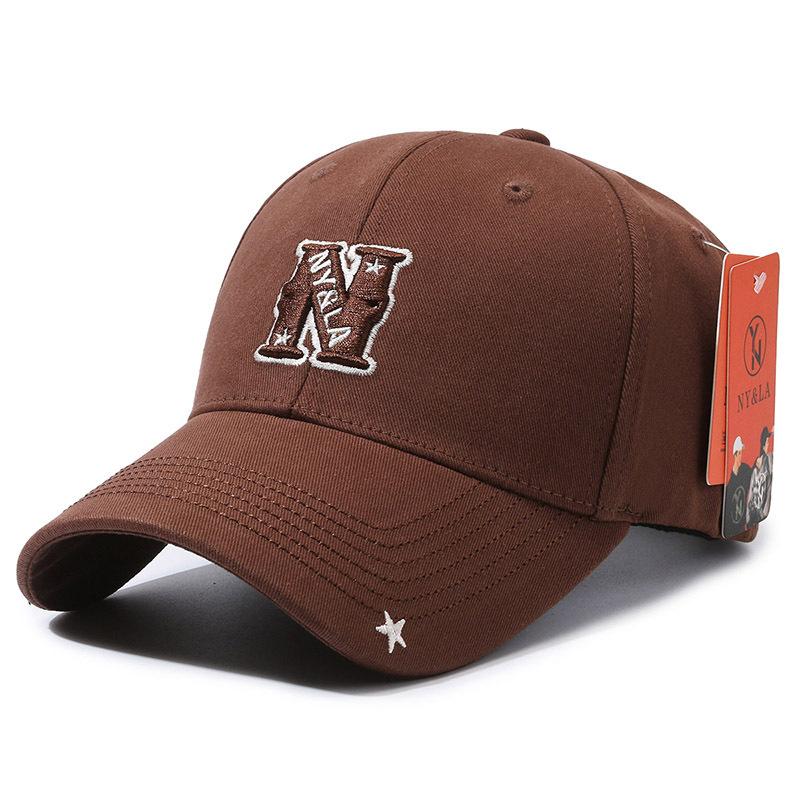 New Baseball Cap Sun Cap Letter N Brim Pentagram Cap Sunscreen Versatile Fashion Sports