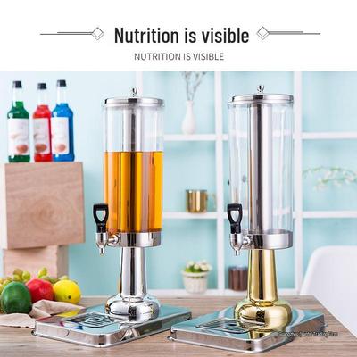 Commercial Beverage Dispenser with Faucet: Double/Single Head Juice Kettle for Hot Pot, Sesame Oil, Vinegar, Soy Sauce - Self-Service Model