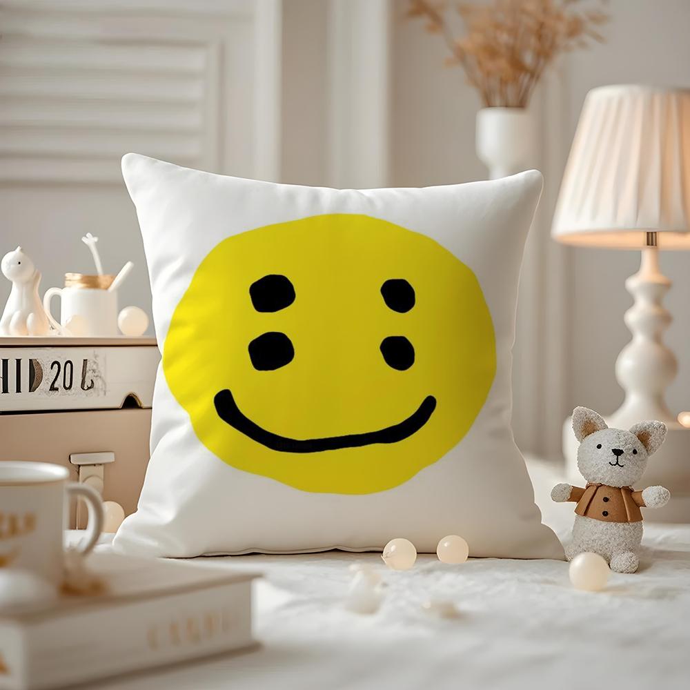 Luxury Smile C-Cpfm Cushion Cover Anti-dustmite Pillowcase Invisible Zipper Silky Short Plush Sofa Cushion Cover