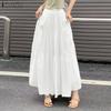 ZANZEA Damskie codzienne elastyczne spódnice długie o luźnym kroju