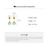 Elegant Hanfu Geometric Butterfly Jade Earrings for Women