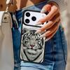 Animal White Tiger Pattern Phone Case For iPhone 17 Air 14 15 13 12 Max Cover For Apple 14 15 16 16e 11 Pro Max Plus Coque