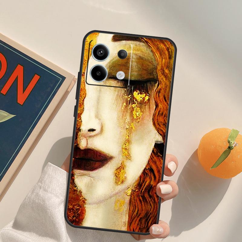 Kiss by Gustav Klimt Funda For Xiaomi Redmi Note 9 10 11 12 13 14 Pro 9S 10S 11S 12S Redmi 13C 10C 12C 14C Case