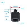 2x 3/8 To M6 M8 M10 M12 Camera Screw Tripod Base Connection Fixed Mount Conversion Screw Tripod Photography Accessories