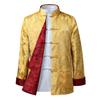 Chinese Shirt Chinese Style Keep Warm Print Retro Colorfast Tang Suit Coat