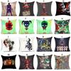 Luxuriöser 18'' Harley Quinn Joker Polyester-Kissenbezug für ultimative Heimdekoration