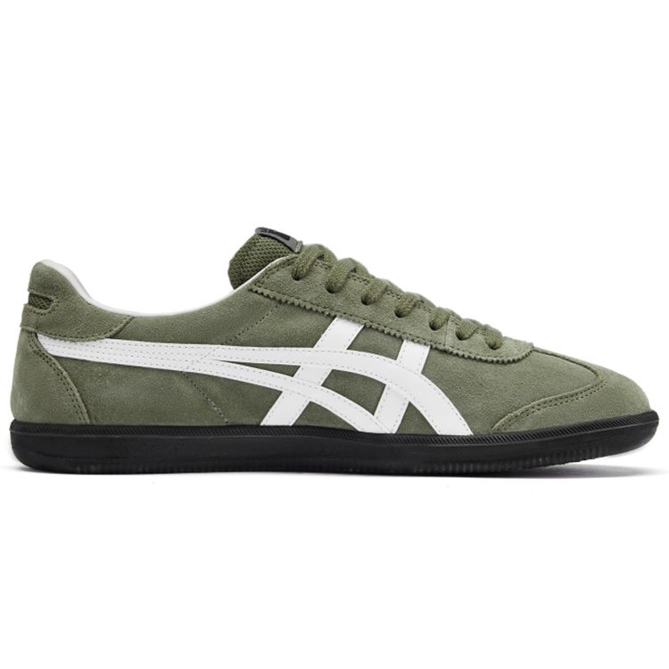 Onitsuka Tiger Tokuten Burnt Green White Black Unisex Low Top Suede Retro Trainer Sneakers 1183A907-300