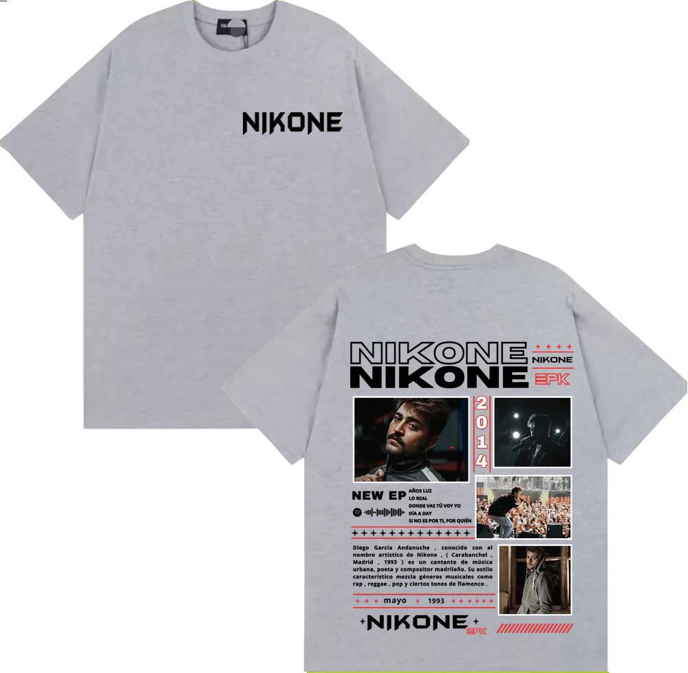 Rapper Nikone Epk Album Tour Graphic T Shirts Unisex Women Fashion Vintage Summer Tshirt Short Sleeve Tops Oversized Loose T Shirt