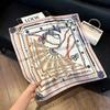 May Kaji Cashew Flower Square Scarf Retro Men's Silk Scarf Buckle British Style Scarf Men's Paisley Pattern Small Scarf Women