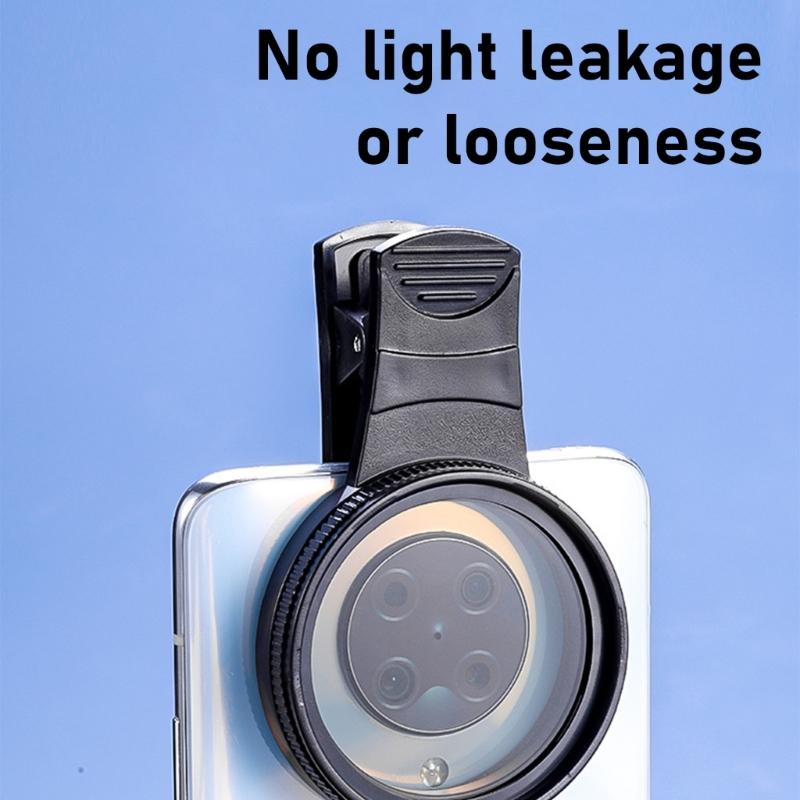 Adjustable Not Glares Polarizer Filter 52Mm Universal Lens with Strong Coating Simple Installs for Mobile Photography