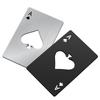 Black Poker Card Beer Bottle Opener Personalized Stainless Steel Credit Card Bottle Opener Card of Spades Bar Tool 8.5cm*4.5cm