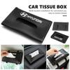 Car Sun Visor Tissue Box Holder Auto Interior Storage Decoration Accessories For Hyundai I30 I20 I10 I40 Tucson Kona Sonata CC7