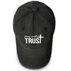 TRUST" Cross Print Snapback Baseball Cap, Sports Hat Simple Casual Solid Color Fit Adjustable Sun Hat