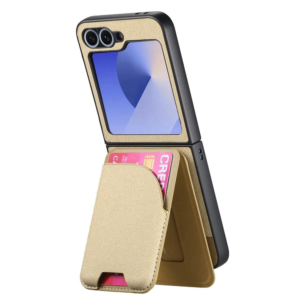 2 in 1 Detachable Vertical Cards Solt Cowboy Pattern Wallet Case For Samsung Galaxy Z Flip 7 FE 6 5 5G Flip6 Stand Pocket Cover
