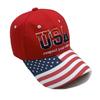 Hat Embroidered American Flag Brim Printed Baseball Cap Classic American Usa Embroidered Cap