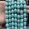 10x14mm Natural Crystal Striped Agate Drum Beads for Jewelry and DIY Accessories