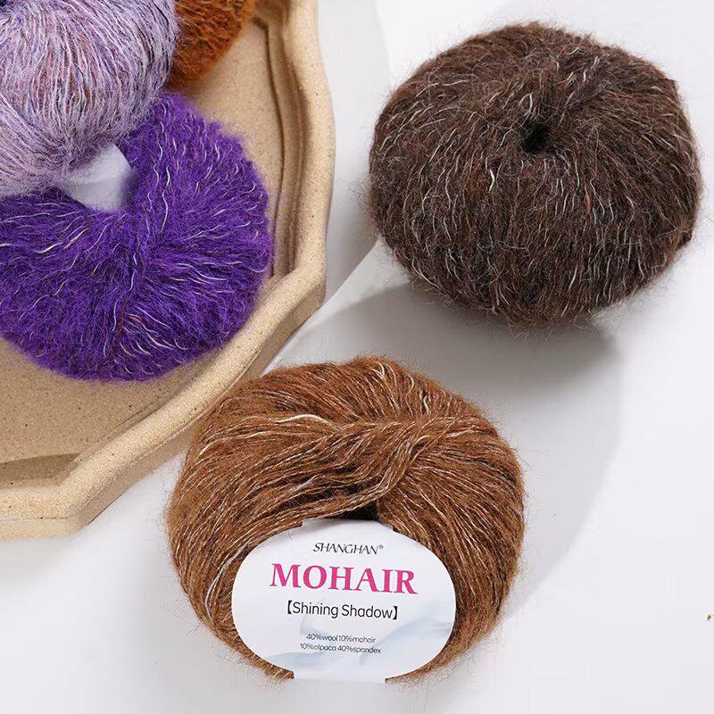 Mohair Silk Gradient Wool Scarf & Knitted DIY Kit for Sweater, Coat, Hat, Shawl