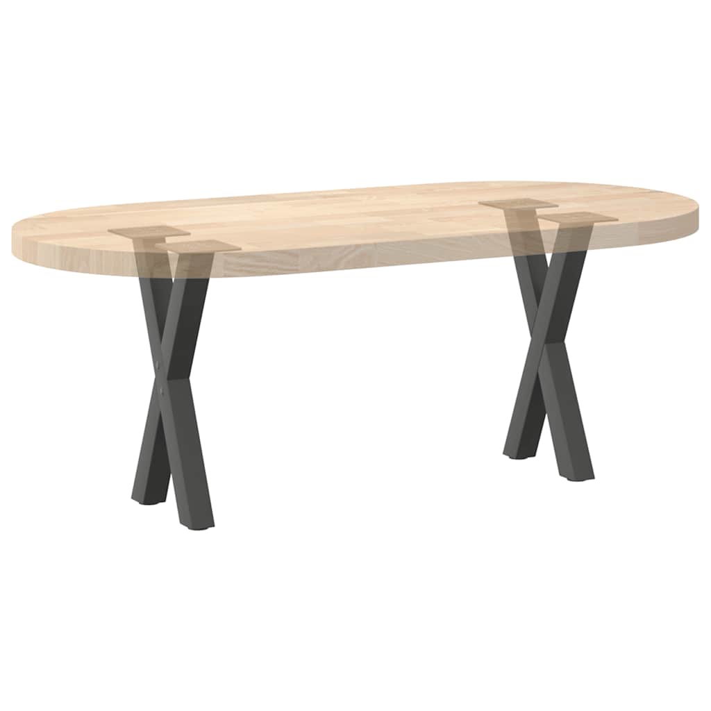 Vidaxl Coffee Table Legs, 2 Pcs, Anthracite, 38X(42-43) Cm, Steel