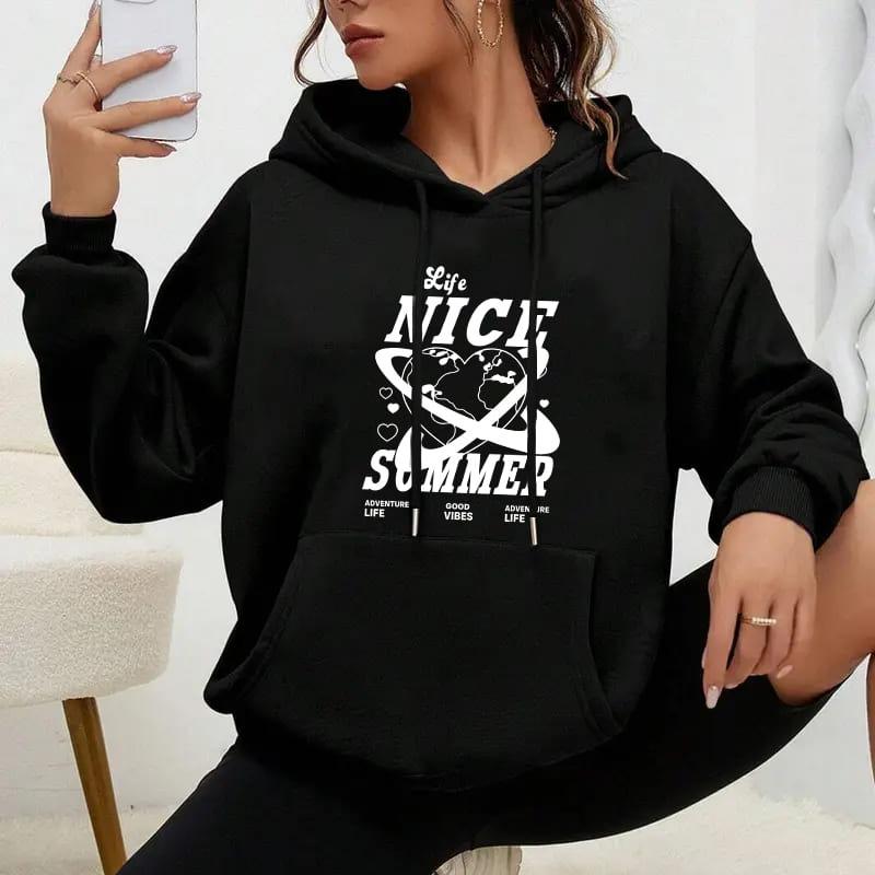 Women s Cotton Hoodie, Breathable & Skin-Friendly S