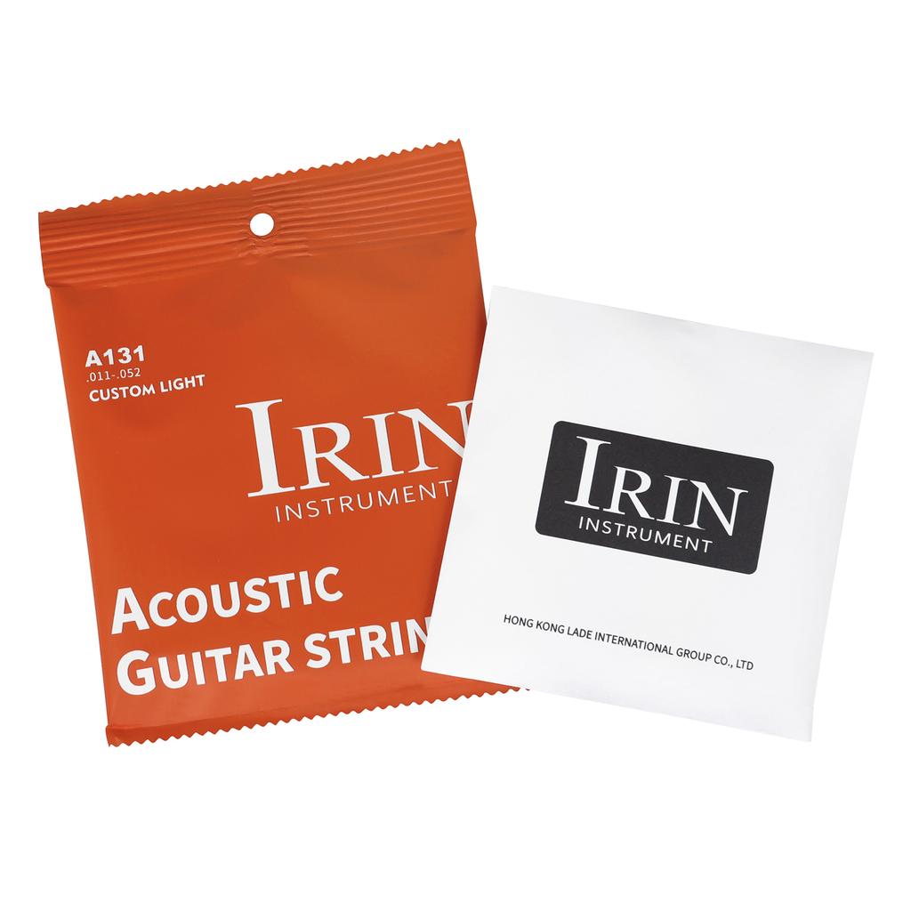 IRIN Acoustic Guitar Strings Carbon Steel Red Copper Winding Antirust Coating Acoustic Folk Guitar Strings Guitar Accessories