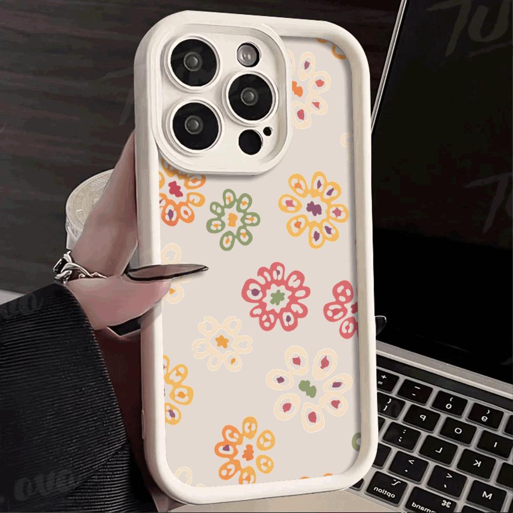 Fashionable Colorful Pattern Shockproof Phone Case for Xiaomi Redmi Note 14/13/12/11/10/ Pro/Plus Raised Camera Protection Cover