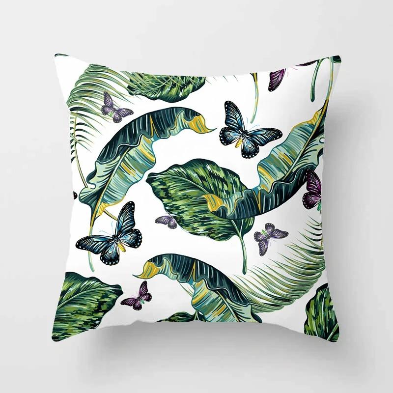 Flower Butterfly Decorative Pillowcase Living Room Office Home Pillowcase Car Ornaments