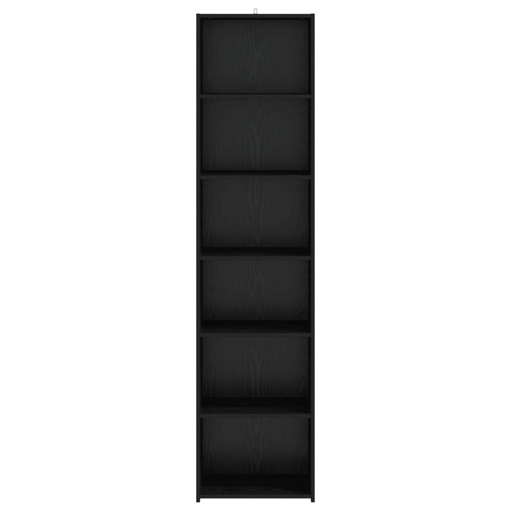 Sideboard Black Oak Effect 45 x 41 x 185 cm Engineered Wood