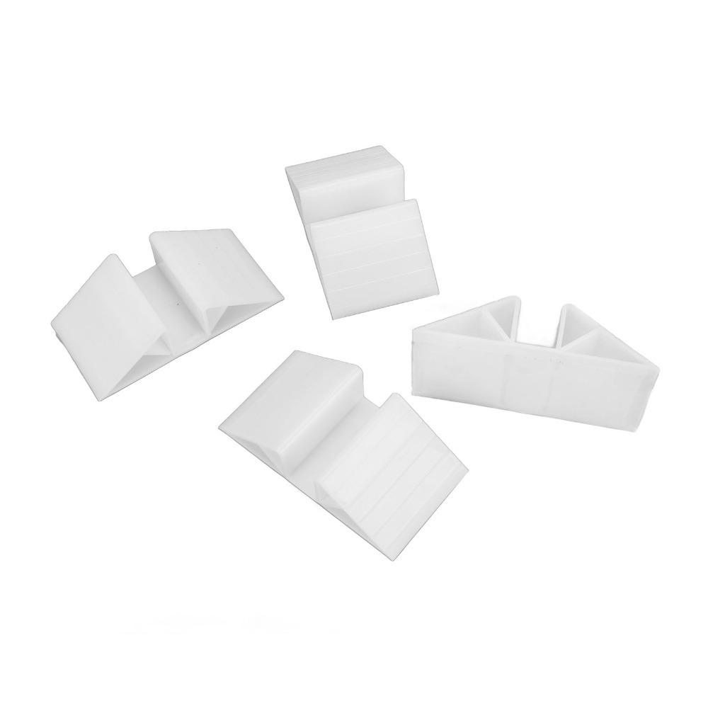 4pcs Triangle Shaped Playpen Fixing Clip Non Slip Surface Solid Structure Gate Base Bracket Tight Connection Thick Build